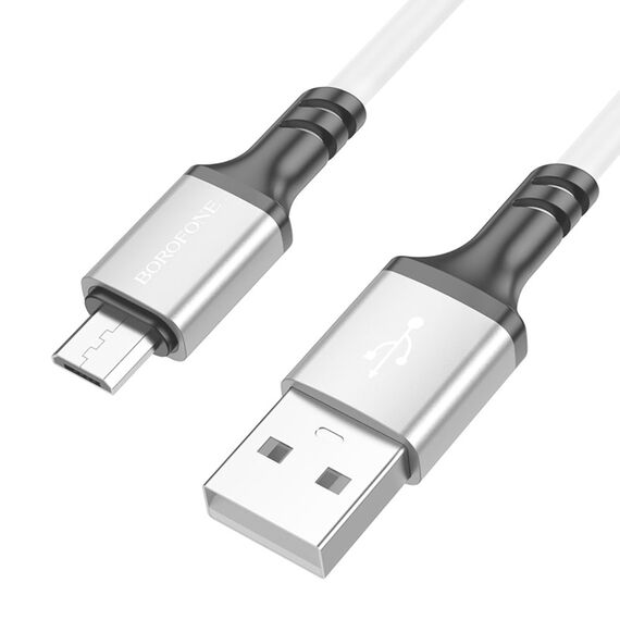 Фото 1. Кабель Borofone BX83 USB to MicroUSB 1m white | Yuca.com.ua