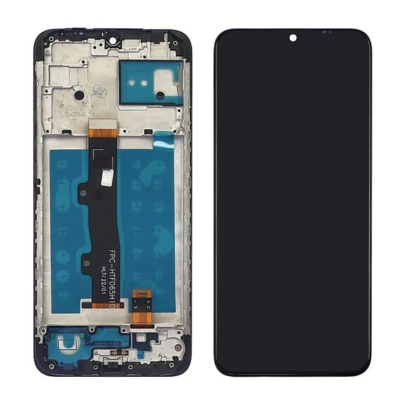 Фото 1. Дисплей для Motorola E7i Power/E7 Power з чорним тачскріном і корпусною рамкою | Yuca.com.ua