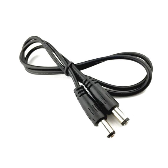 Фото 1. Кабель живлення для роутера DC 5.5x2.5 to DC 5.5x2.5 0.5m чорний | Yuca.com.ua