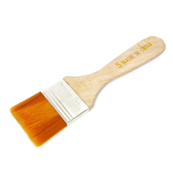 Фото 1. Пензлик антистатичний Kaisi 5 (дерев'яна ручка 12см, щетина 3.5x2.5см) | Yuca.com.ua