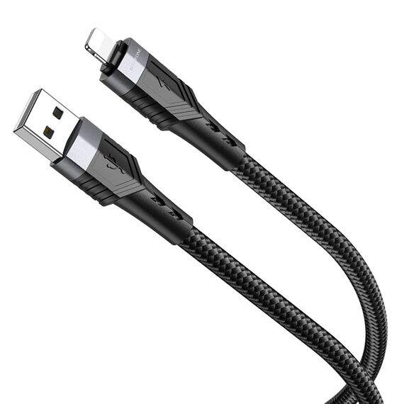 Фото 1. Кабель Borofone BU35 USB to Lightning 1.2m black | Yuca.com.ua