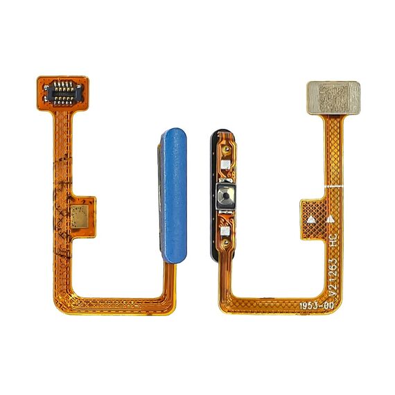 Фото 1. Шлейф для Xiaomi Mi11 Lite з кнопкою вкл./вимк., та блакитним сканером відбитка пальця | Yuca.com.ua