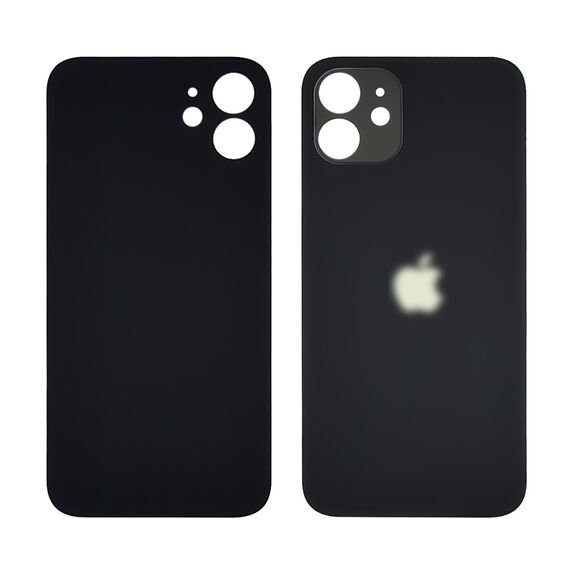 Фото 1. Заднє скло корпусу для Apple iPhone 11 Black (чорне) (Big hole) | Yuca.com.ua