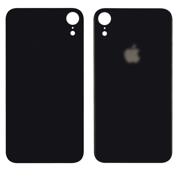 Фото 1. Заднє скло корпусу для Apple iPhone XR Black (чорне) (Big hole) HC | Yuca.com.ua