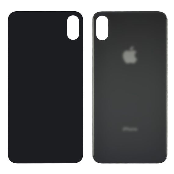 Фото 1. Заднє скло корпусу для Apple iPhone XS Max Space Gray (сіре) (Big hole) | Yuca.com.ua