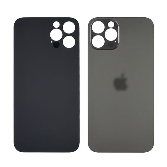 Фото 1. Заднє скло корпусу для Apple iPhone 12 Pro Graphite (темно-сіре) (Big hole) Original | Yuca.com.ua