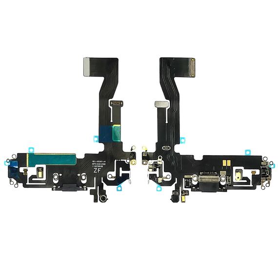 Фото 1. Шлейф для Apple iPhone 12 Pro з чорним роз'ємом живлення, з мікрофоном | Yuca.com.ua