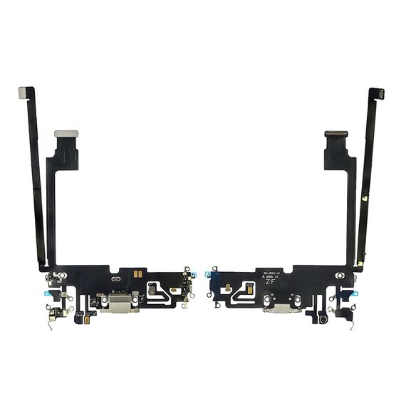 Фото 1. Шлейф для Apple iPhone 12 Pro Max із сірим роз'ємом живлення, з мікрофоном | Yuca.com.ua