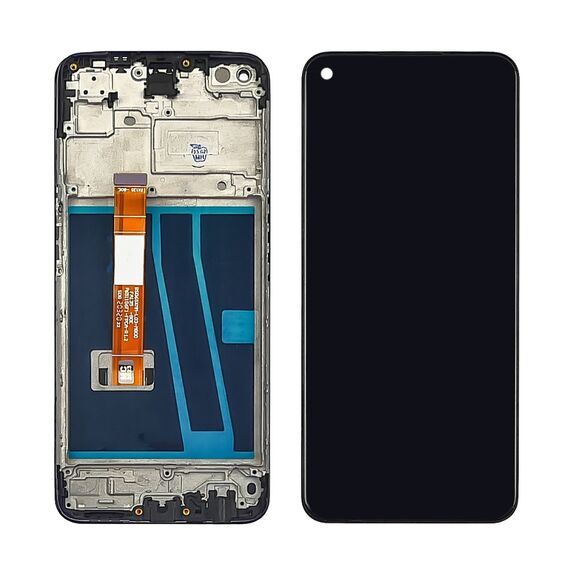 Фото 1. Дисплей для Oppo A52 з чорним тачскріном і корпусною рамкою | Yuca.com.ua