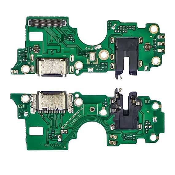 Фото 1. Роз'єм зарядки для Oppo A54 (4G) на платі з мікрофоном та компонентами | Yuca.com.ua