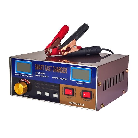 Фото 1. Розумний зарядний пристрій MF-3S 12V/24V 15А 400W для гелевих, кислотних, AGM акумуляторів | Yuca.com.ua