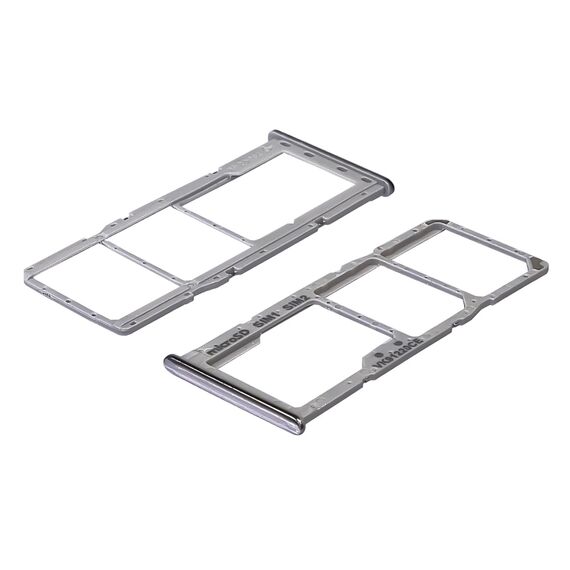 Фото 1. Тримач для SIM картки Samsung A515/A715 Galaxy A51/ A71 (2020) Prism Crush White сріблястий | Yuca.com.ua