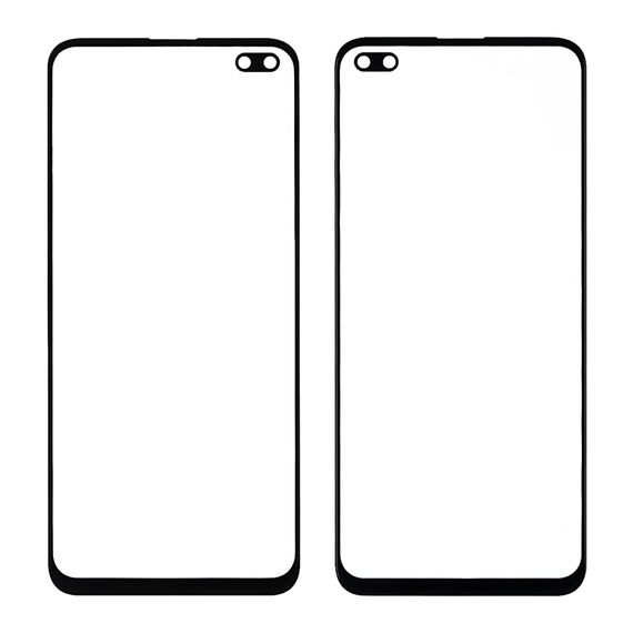 Фото 1. Скло тачскріна з OCA плівкою для Realme 6 Pro чорне з олеофобним покриттям, загартоване | Yuca.com.ua