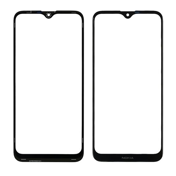 Фото 1. Скло тачскріна з OCA плівкою для Nokia 2.3 чорне з олеофобним покриттям, загартоване | Yuca.com.ua