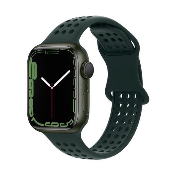 Фото 1. Ремінець силіконовий Hoco iWatch WA08 honeycomb 38/ 40/ 41mm olive green | Yuca.com.ua