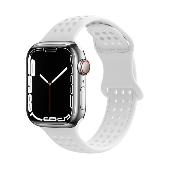 Фото 1. Ремінець силіконовий Hoco iWatch WA08 honeycomb 42/ 44/ 45/ 49mm white | Yuca.com.ua