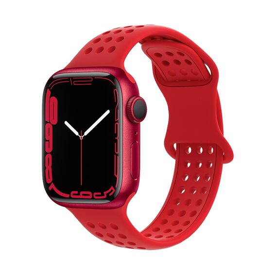 Фото 1. Ремінець силіконовий Hoco iWatch WA08 honeycomb 38/ 40/ 41mm big red | Yuca.com.ua