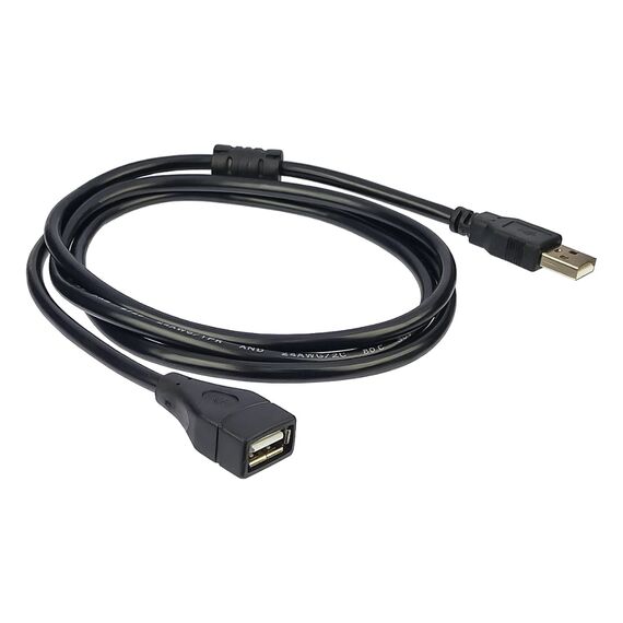 Фото 1. Кабель подовжувач USB to USB (F) 3m black | Yuca.com.ua