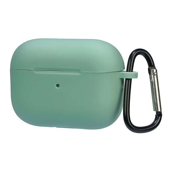 Фото 1. Чохол силіконовий з карабіном для Apple AirPods Pro 2 колір 03 бірюзовий Люкс | Yuca.com.ua