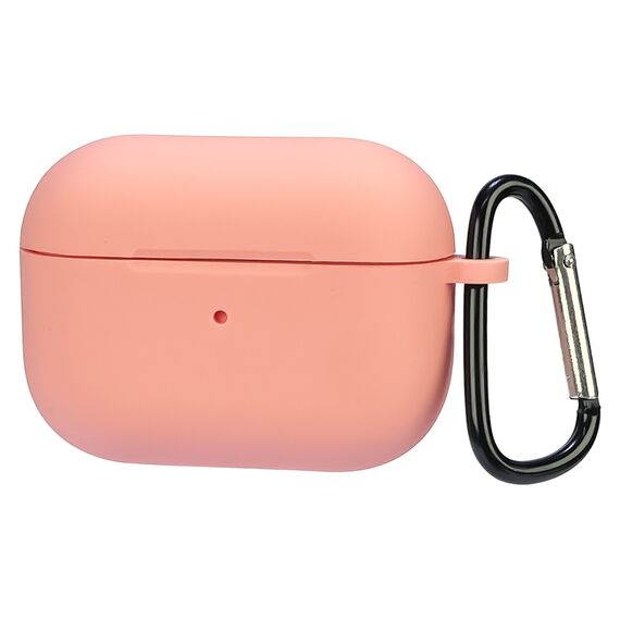 Фото 1. Чохол силіконовий з карабіном для Apple AirPods Pro 2 колір 10 рожевий Люкс | Yuca.com.ua