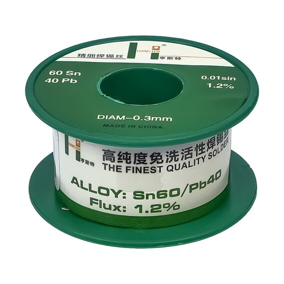 Фото 1. Припій Hanster HST 40 (0,3мм, Sn 60%, Pb 40%) | Yuca.com.ua