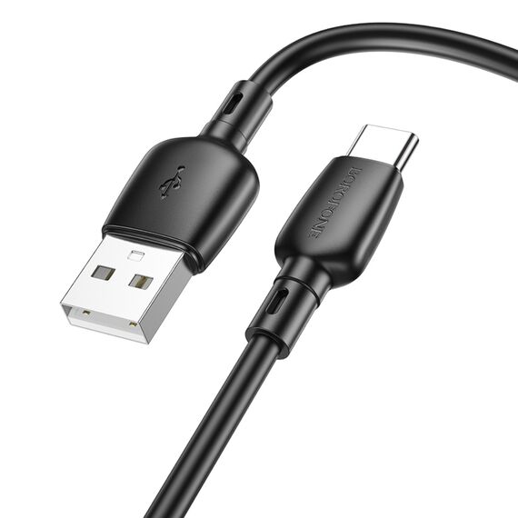 Фото 1. Кабель Borofone BX93 USB to Type-C QC 27W 1m black | Yuca.com.ua