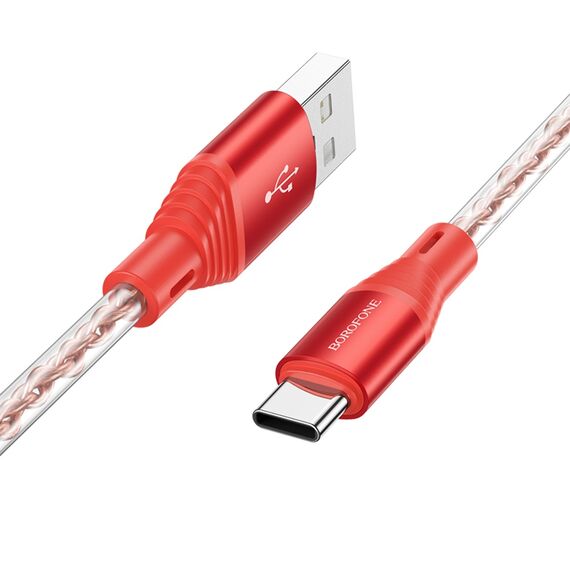 Фото 1. Кабель Borofone BX96 USB to Type-C 1m red | Yuca.com.ua