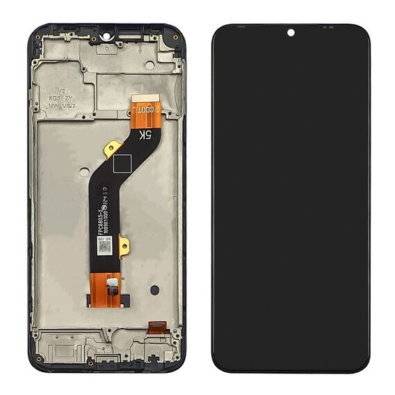 Фото 1. Дисплей для TECNO Spark 8C (KG5K) з чорним тачскріном і корпусною рамкою | Yuca.com.ua
