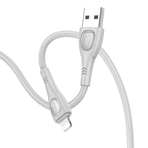 Фото 1. Кабель Borofone BX98 USB to Lightning 1m grey | Yuca.com.ua
