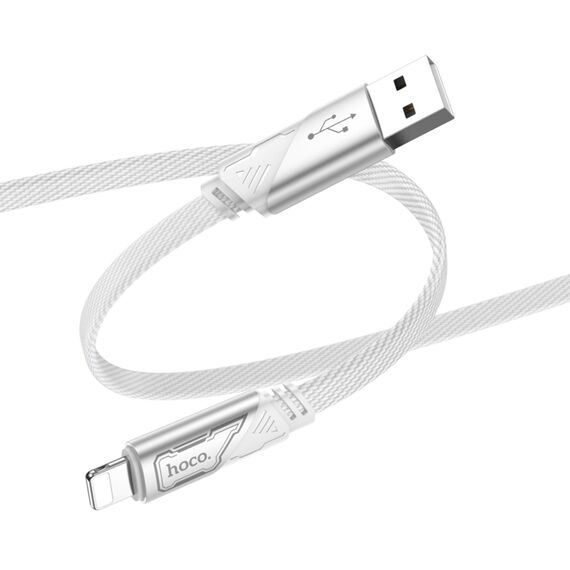 Фото 1. Кабель Hoco U119 USB to Lightning 1.2m grey | Yuca.com.ua