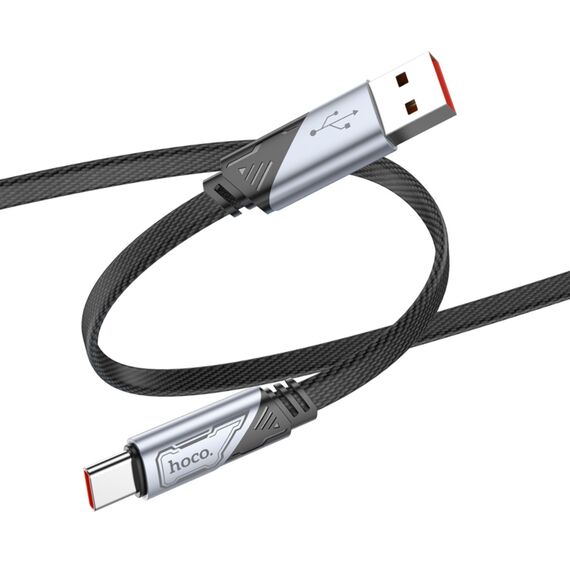 Фото 1. Кабель Hoco U119 USB to Type-C QC 27W 1.2m black | Yuca.com.ua