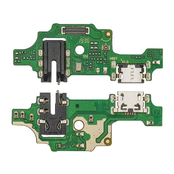Фото 1. Роз'єм зарядки для TECNO Camon 15/15 Air на платі з мікрофоном та компонентами | Yuca.com.ua
