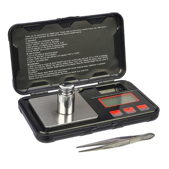 Фото 1. Ваги кишенькові, високоточні CX-Series (0,01г-200г, з пінцетом і калібрувальною гирею 50г) | Yuca.com.ua