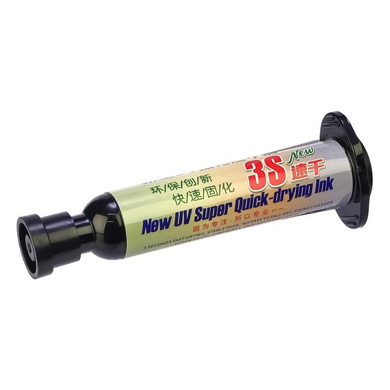 Фото 1. Лак ізоляційний Aida 3S швидковисихаючий, у чорному шприці (15мл) | Yuca.com.ua