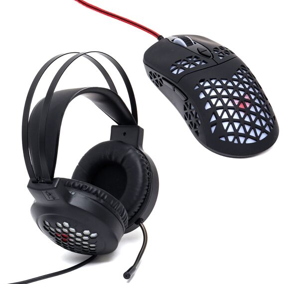 Фото 1. Комплект миші та навушники Jedel CP-06 чорний | Yuca.com.ua