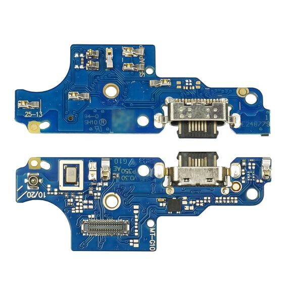 Фото 1. Роз'єм зарядки для Motorola G10/G20/G30 (XT2127/XT2128/XT2129) на платі з мікрофоном та компонентами | Yuca.com.ua
