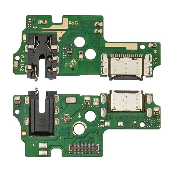 Фото 1. Роз'єм зарядки для TECNO Camon 17P (cG7n) на платі з мікрофоном та компонентами | Yuca.com.ua