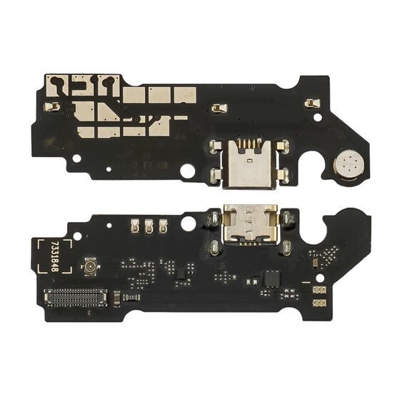 Фото 1. Роз'єм зарядки для ZTE Blade A31 на платі з мікрофоном та компонентами | Yuca.com.ua