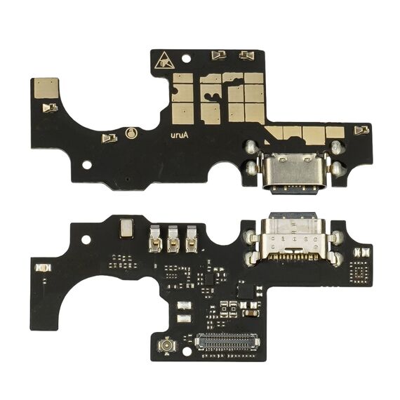 Фото 1. Роз'єм зарядки для ZTE Blade A7s на платі з мікрофоном та компонентами | Yuca.com.ua