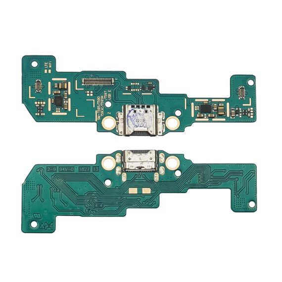 Фото 1. Роз'єм зарядки для Samsung T590 Galaxy TAB A10.5 на платі з мікрофоном та компонентами | Yuca.com.ua