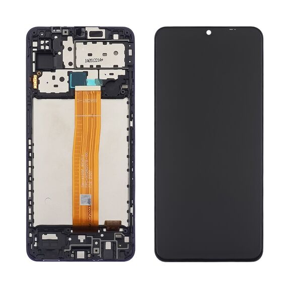 Фото 1. Дисплей для Samsung M127F Galaxy M12 (2021) з чорним тачскріном і корпусною рамкою | Yuca.com.ua