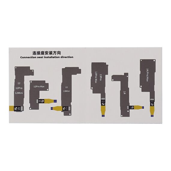 Фото 2. Кабелі для блоків живлення Mechanic Power Air iP15, з крокодилами і роз'ємами для підключення плат iPhone 6G-15 Pro Max | Yuca.com.ua