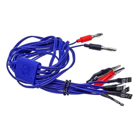 Фото 1. Кабелі для блоків живлення Mechanic Power Air iP15, з крокодилами і роз'ємами для підключення плат iPhone 6G-15 Pro Max | Yuca.com.ua