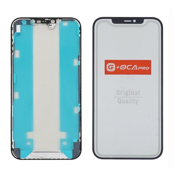 Фото 1. Скло тачскріна з OCA плівкою для Apple iPhone 12 Pro Max чорне з сіточкою G+OCA Pro | Yuca.com.ua