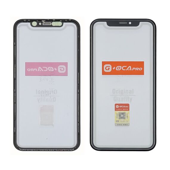 Фото 1. Скло тачскріна з OCA плівкою для Apple iPhone 11 чорне з рамкою та сіточкою G+OCA Pro | Yuca.com.ua