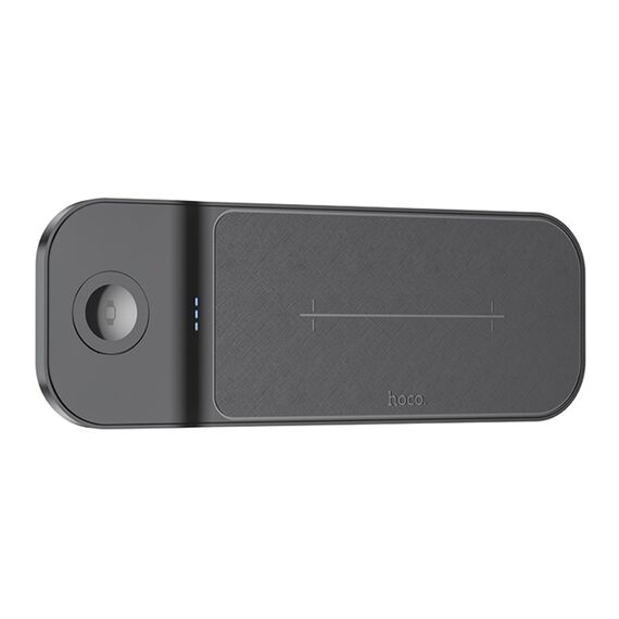 Фото 1. Бездротовий зарядний пристрій Hoco CQ5 22.5W 3в1 чорний | Yuca.com.ua
