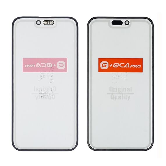 Фото 1. Скло тачскріна з OCA плівкою для Apple iPhone 15 Plus чорне G+OCA Pro | Yuca.com.ua