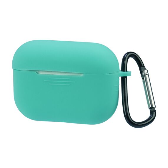 Фото 1. Чохол силіконовий з карабіном для Apple AirPods Pro колір 15 бірюзовий | Yuca.com.ua