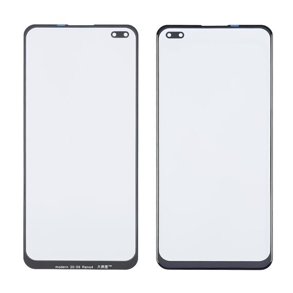 Фото 1. Скло тачскріна з OCA плівкою для Oppo A93 (4G)/ Reno 4 чорне з олеофобним покриттям, загартоване | Yuca.com.ua