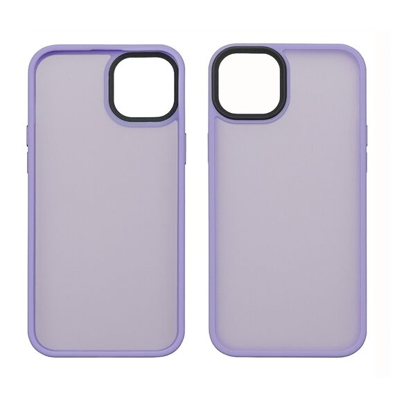 Фото 1. Чохол Colorful Matte Case для Apple iPhone 15 світло-фіолетовий Люкс | Yuca.com.ua